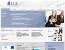 Tablet Screenshot of irs.lt