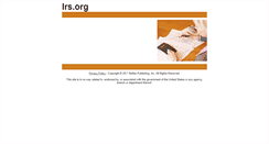 Desktop Screenshot of irs.org